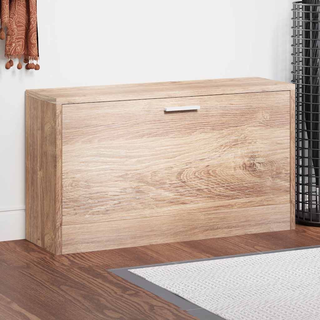 Panchina con Scarpiera Colore Rovere 80x24x45 cm vidaXL