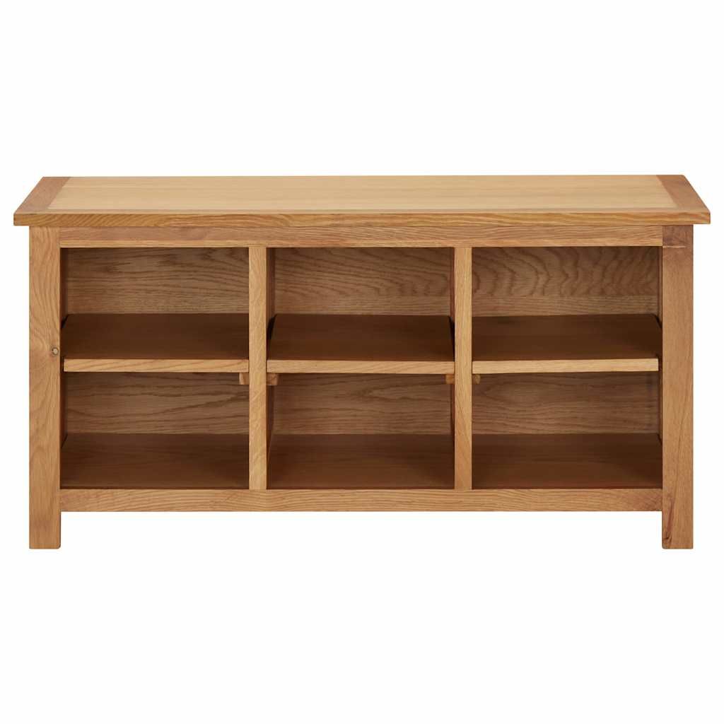 Scarpiera 90x37x45 cm in Legno Massello di Rovere vidaXL