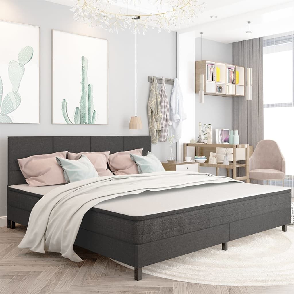 Testiera Letto Grigio Scuro in Tessuto 200x200 cm vidaXL