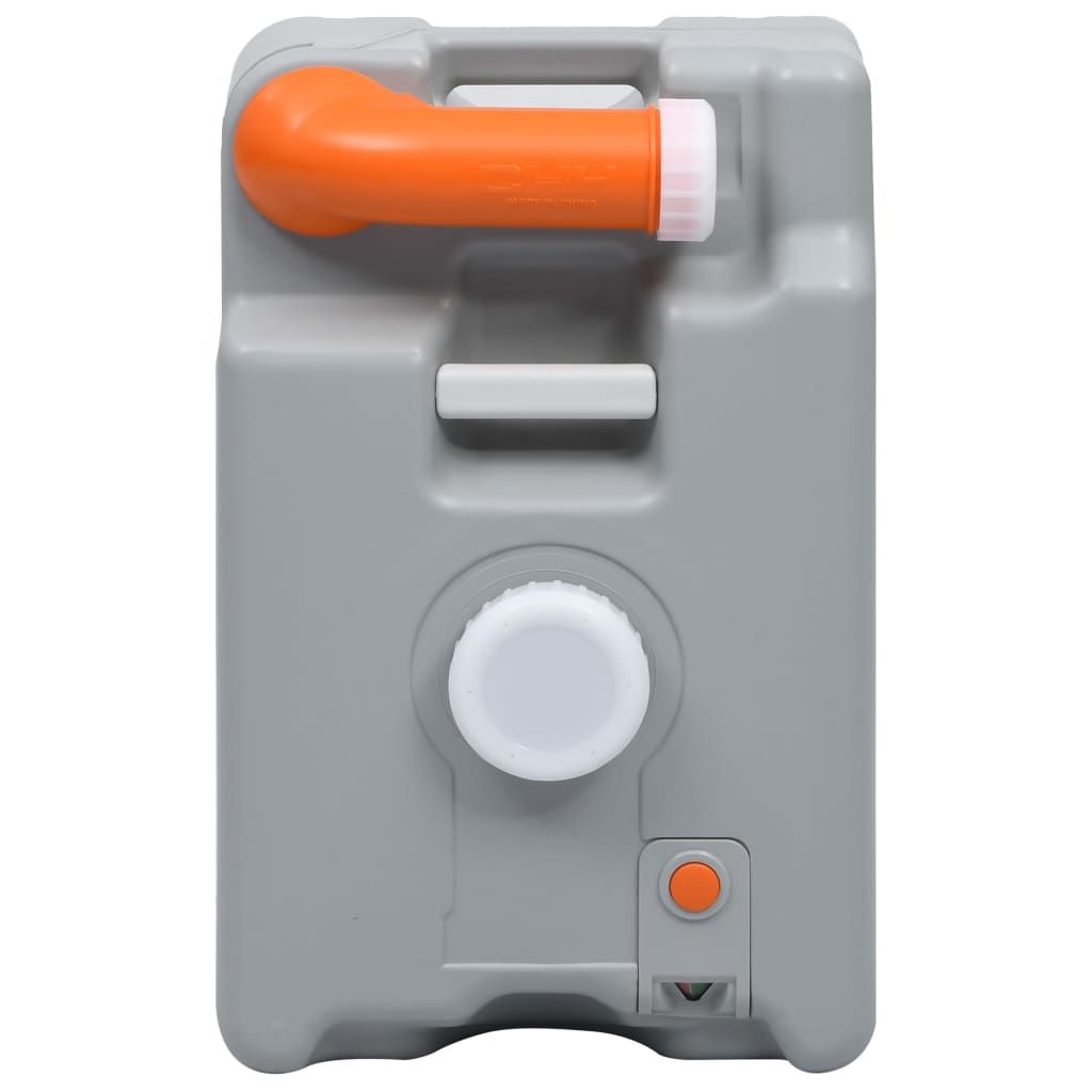 Serbatoio d'Acqua con Ruote per Campeggio 25 L Grigio vidaXL