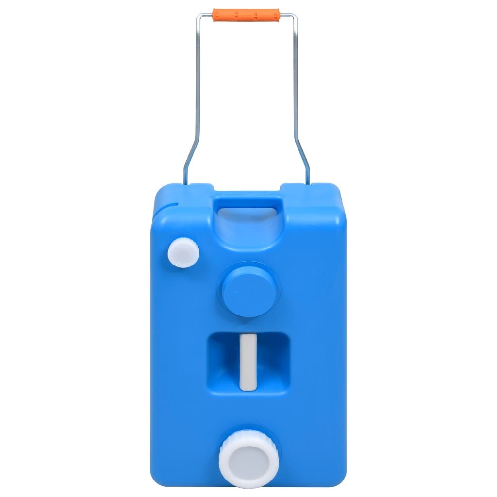Serbatoio d'Acqua con Ruote per Campeggio 25 L Blu vidaXL
