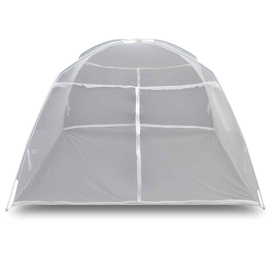 Tenda da Campeggio 200x120x130 cm in Fibra di Vetro Bianca vidaXL
