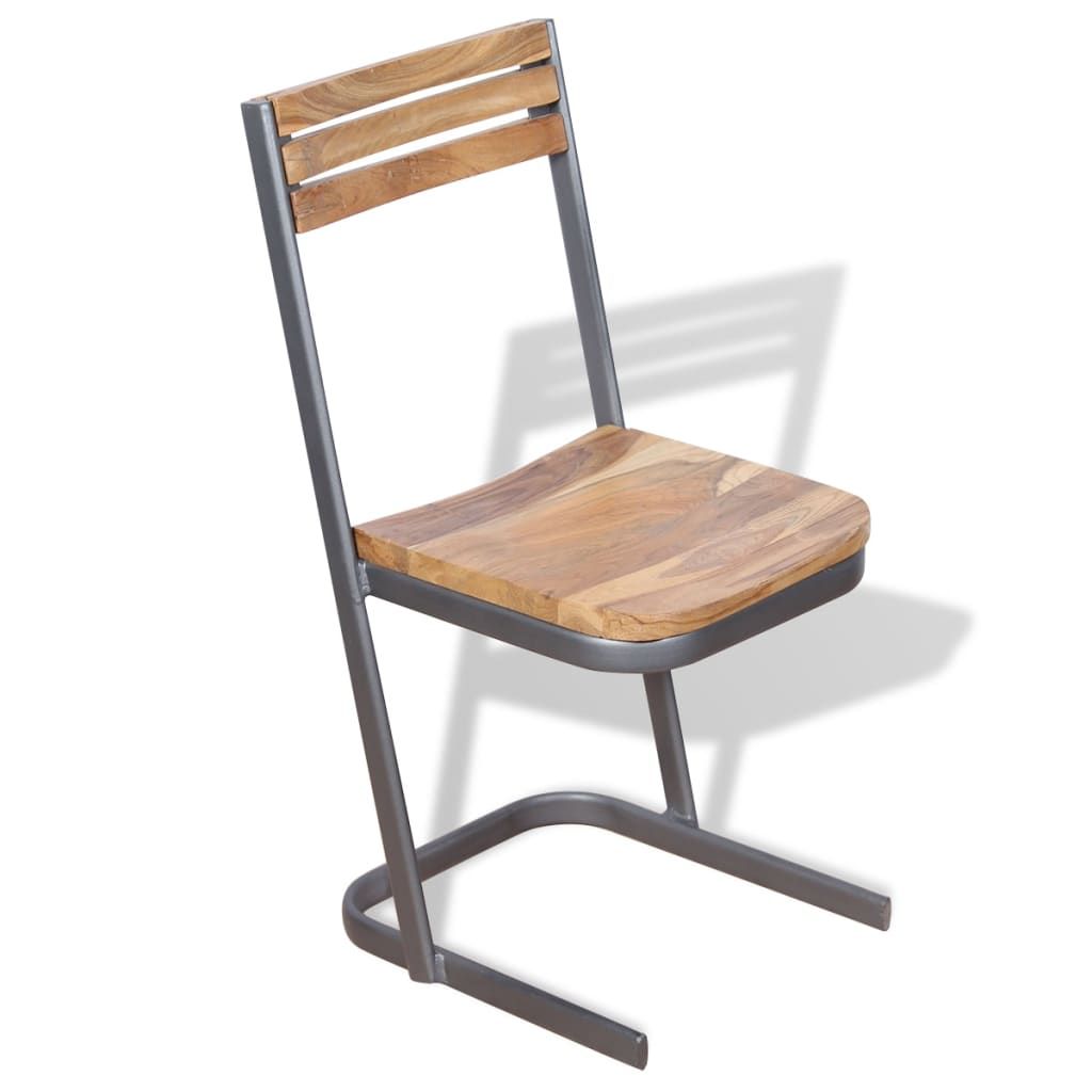 Sedie da Pranzo 6 pz in Legno Massello di Teak vidaXL