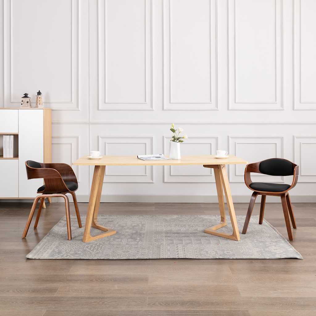 Sedie da Pranzo 2 pz in Legno Piegato e Similpelle vidaXL
