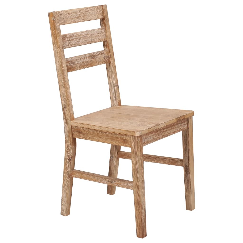 Sedie da Pranzo 6 pz in Legno Massello di Acacia vidaXL