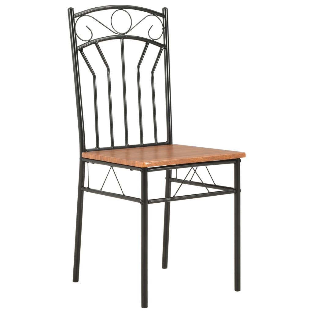 Sedie per Sala da Pranzo 4 pz Marroni in MDF vidaXL