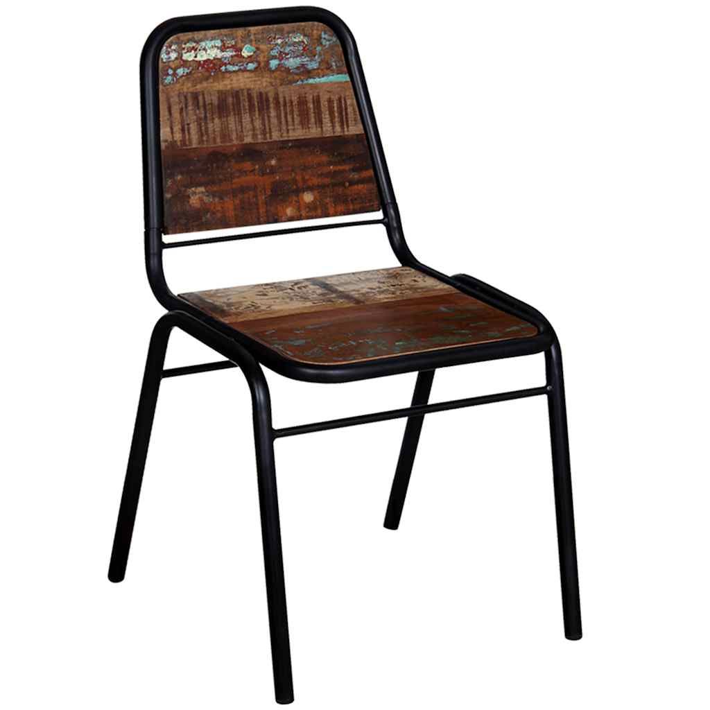 Sedie da Pranzo 4 pz in Legno Massello di Recupero vidaXL