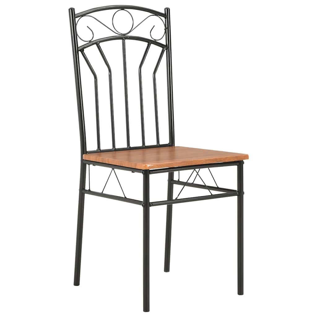 Sedie per Sala da Pranzo 2 pz Marroni in MDF vidaXL