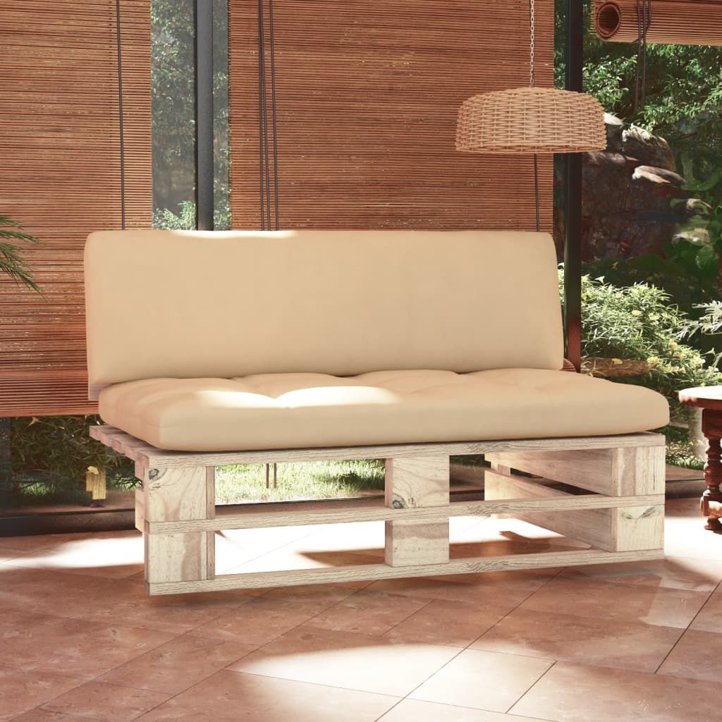 Divano Centrale Giardino su Pallet in Legno di Pino Impregnato vidaXL