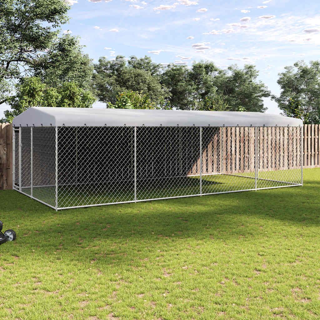 Canile da Esterno con Tetto 7,6x3,8x2,3 m vidaXL