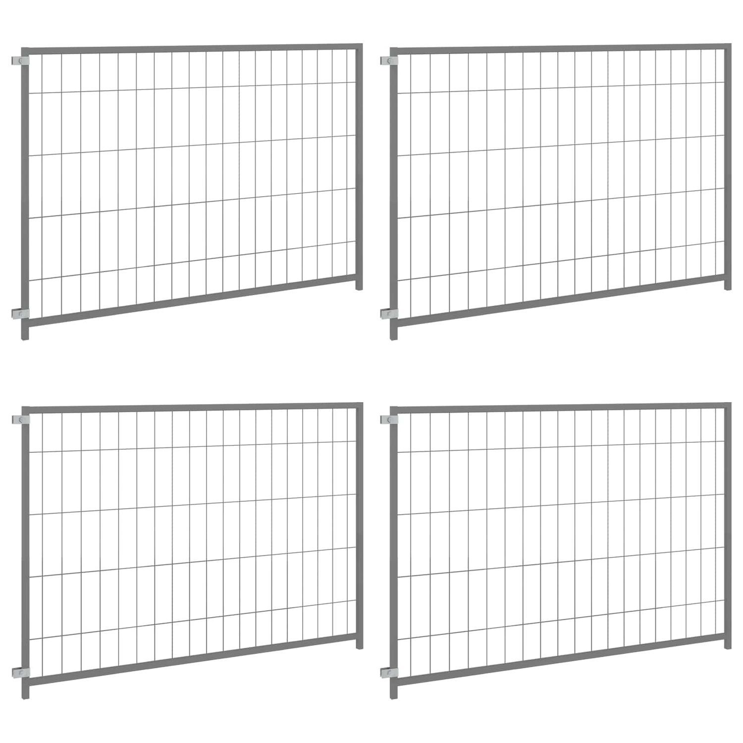 Gabbia per Cani Argento 300x100x70 cm in Acciaio vidaXL