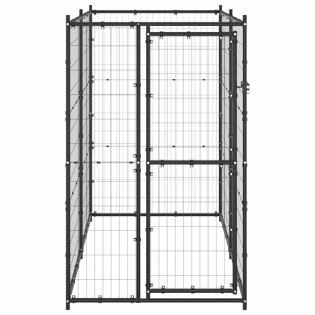 Gabbia per Cani da Esterno in Acciaio 110x220x180 cm vidaXL