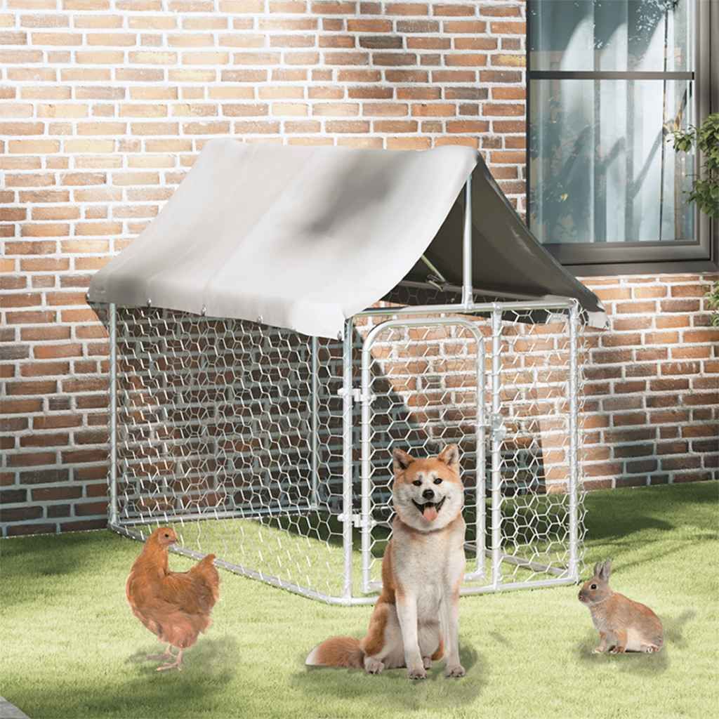 Gabbia per Cani da Esterno con Tetto 200x100x150 cm vidaXL