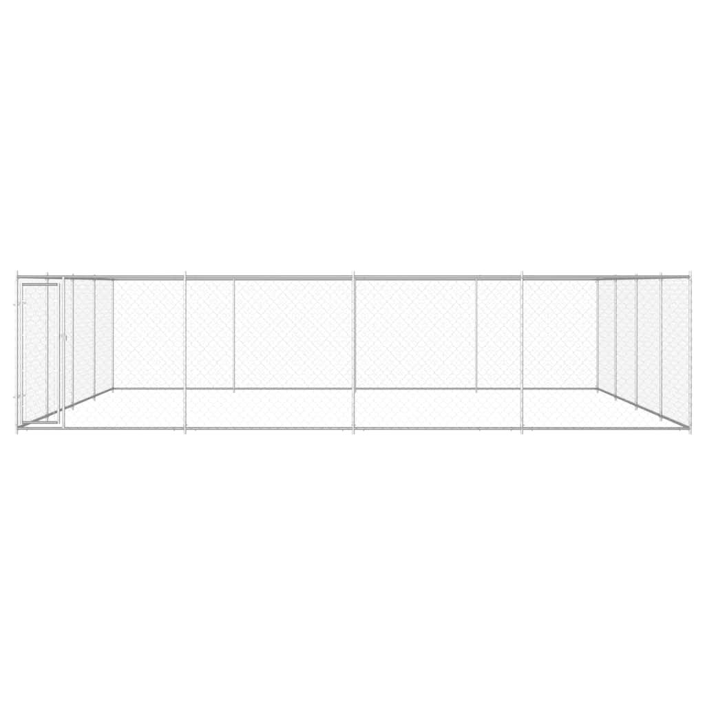 Canile da Esterno in Acciaio Zincato 760x760x185 cm vidaXL