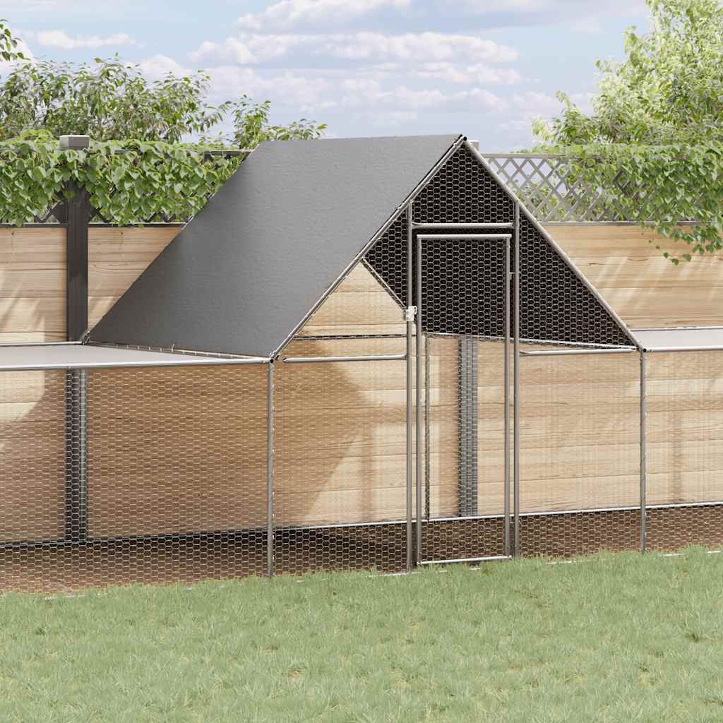 Pollaio 10x2x2 m in Acciaio Zincato vidaXL