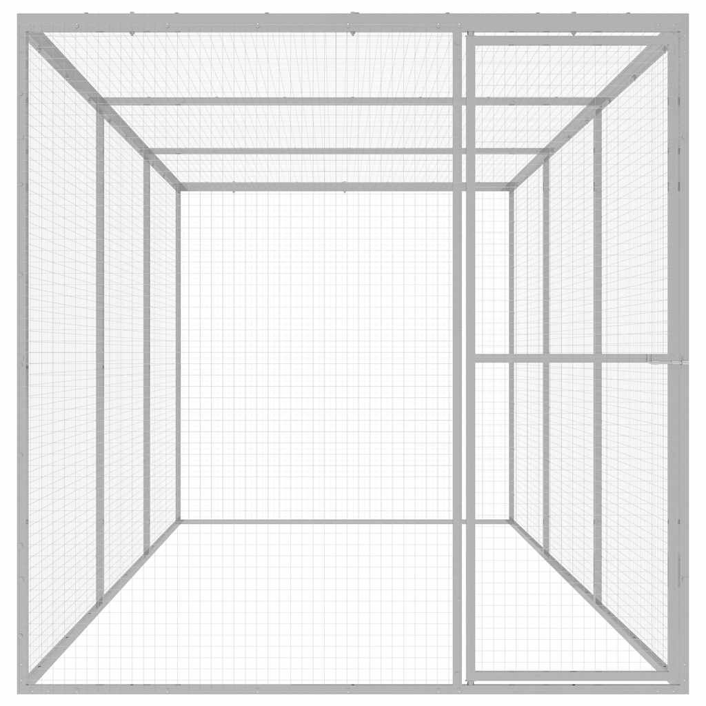 Gabbia per Gatti 4,5x1,5x1,5 m in Acciaio Zincato vidaXL