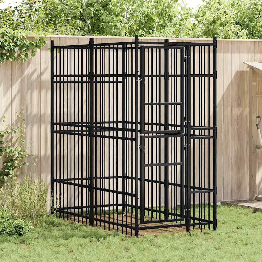 Gabbia per Cani da Esterno in Acciaio 1,84 m² vidaXL