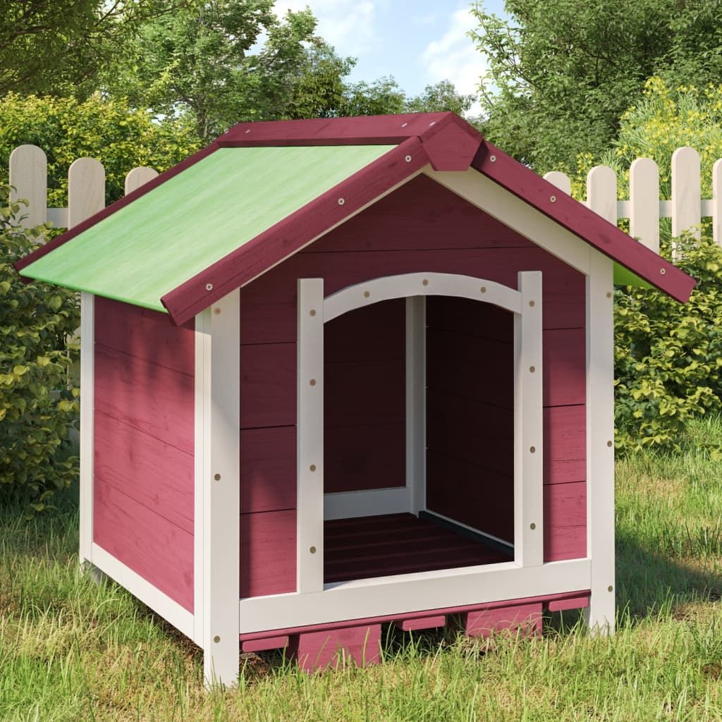 Cuccia per Cani Moka 65x65x61,5 cm in Legno Massello di Pino vidaXL