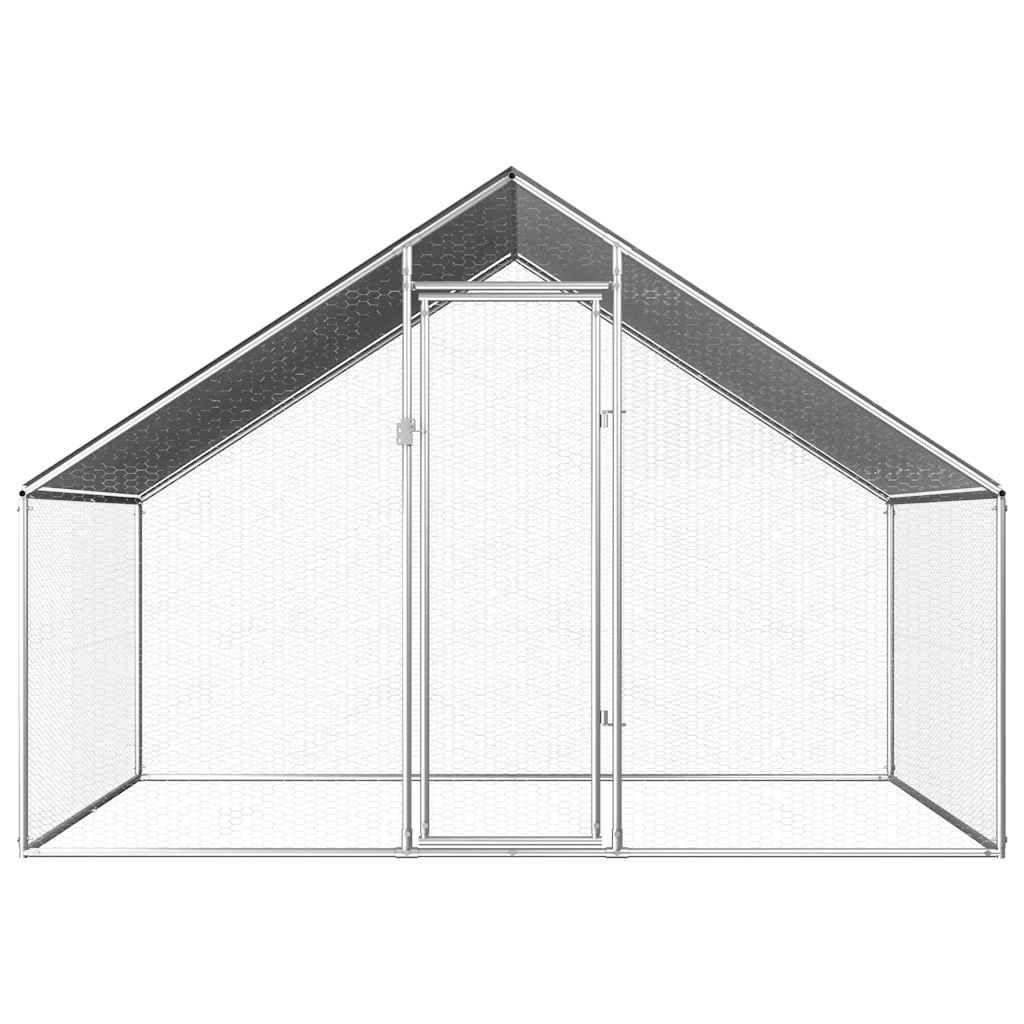 Gabbia per Polli da Esterno 2,75x2x1,92m in Acciaio Zincato vidaXL