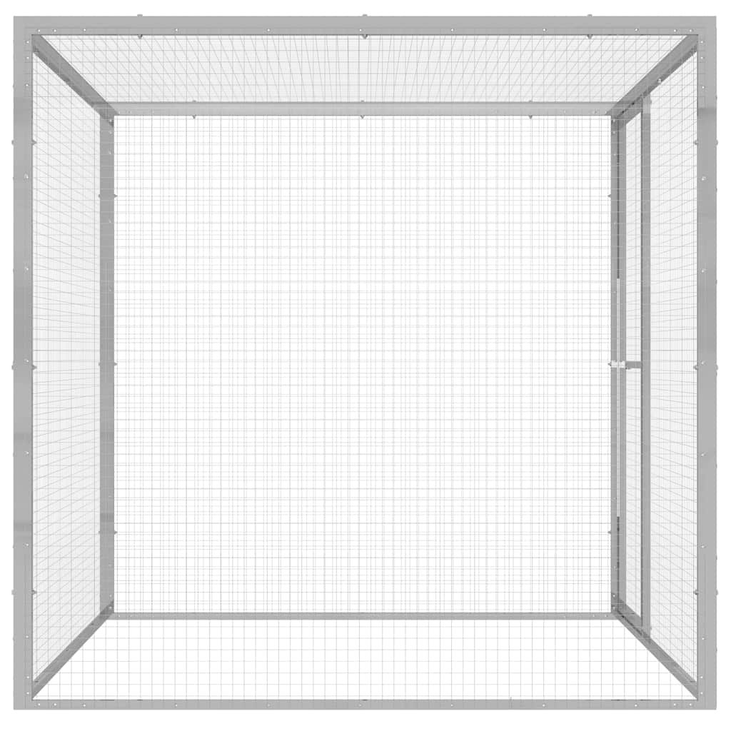 Gabbia per Gatti 1,5x1,5x1,5 m in Acciaio Zincato vidaXL