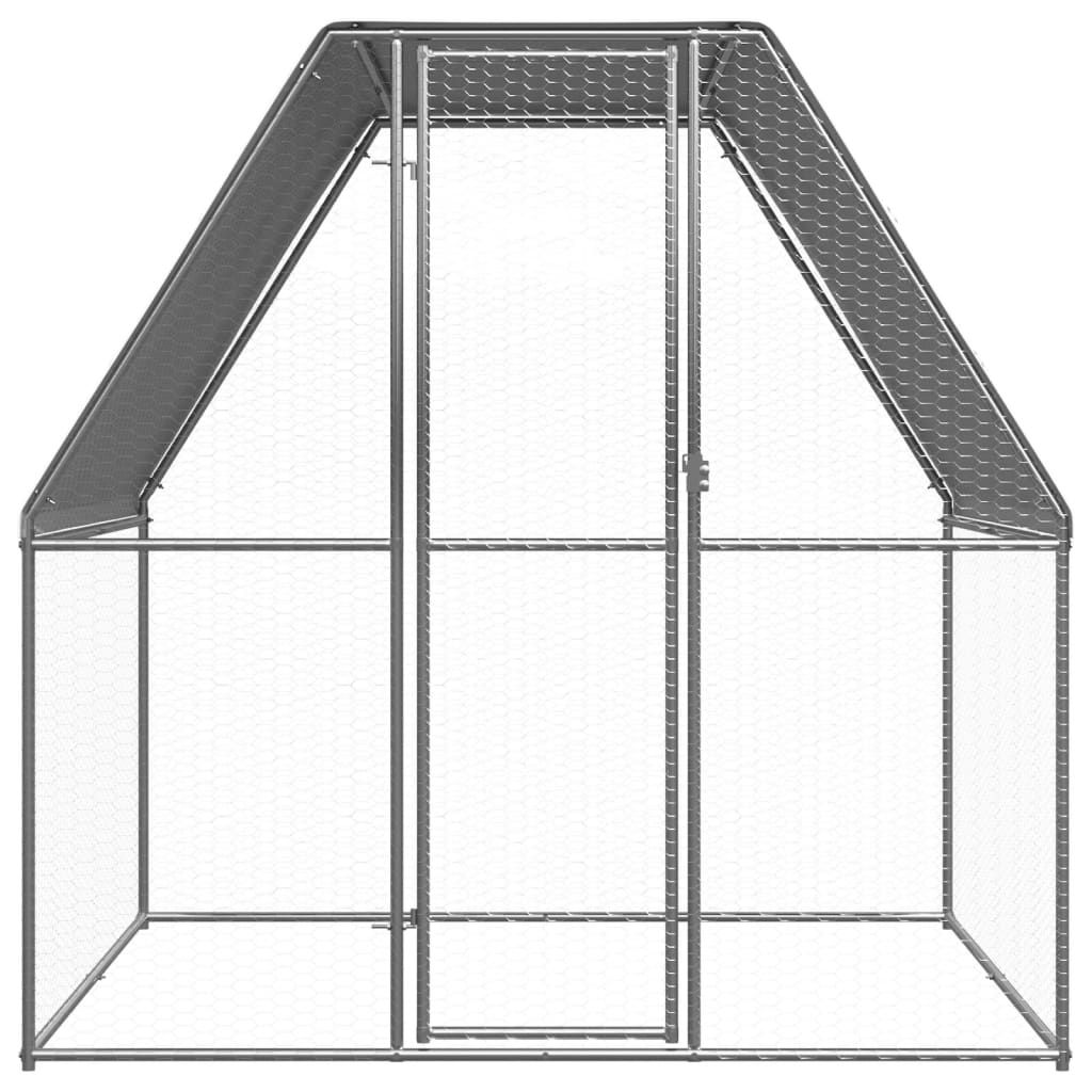 Gabbia per Polli da Esterno 2x2x2 m in Acciaio Zincato vidaXL