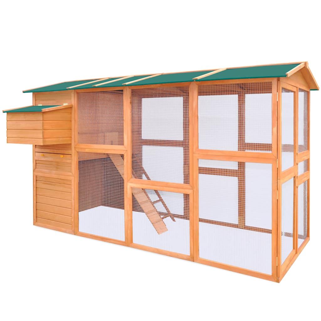 Pollaio in Legno 295x163x170 cm vidaXL