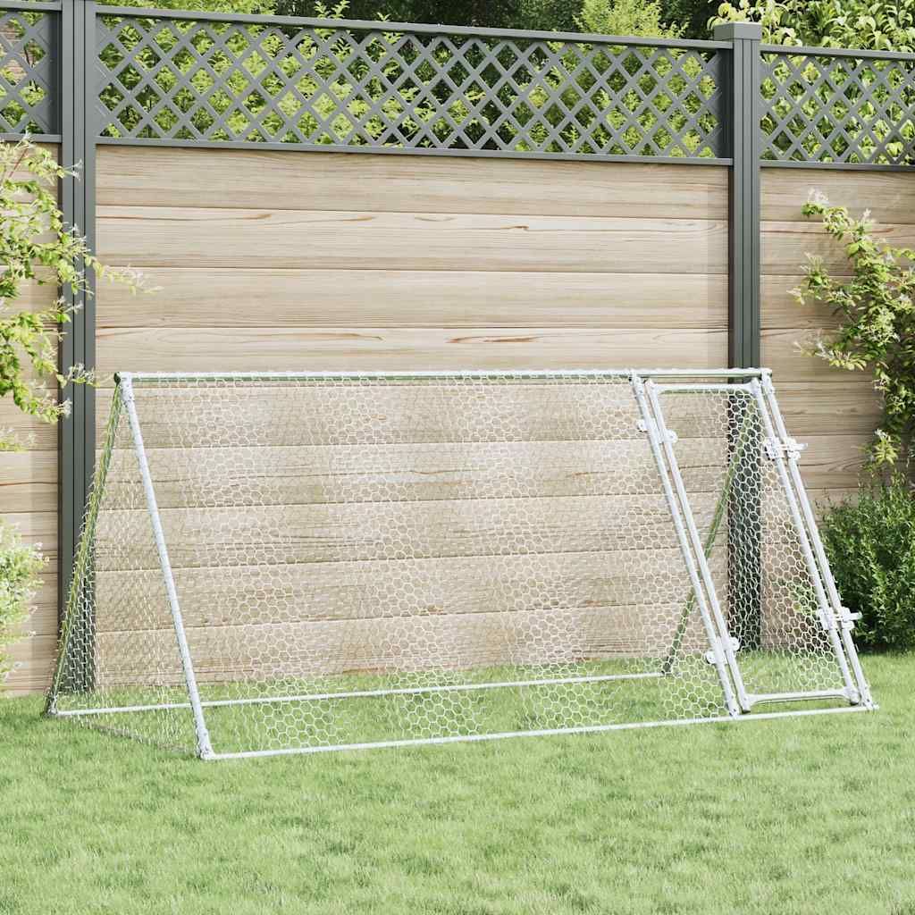 Gabbia per Polli Argento 200x105x91 cm in Acciaio Zincato vidaXL