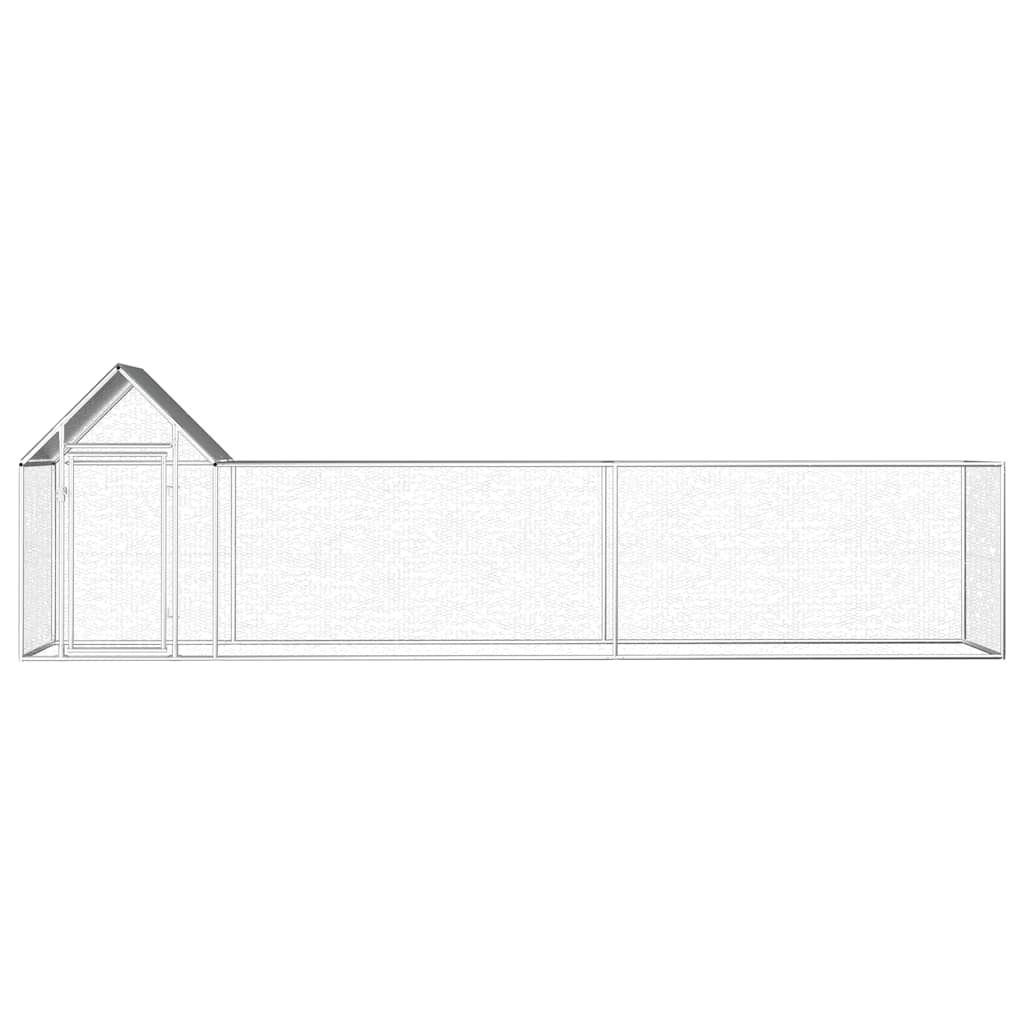 Pollaio 5x1x1,5 m in Acciaio Zincato vidaXL