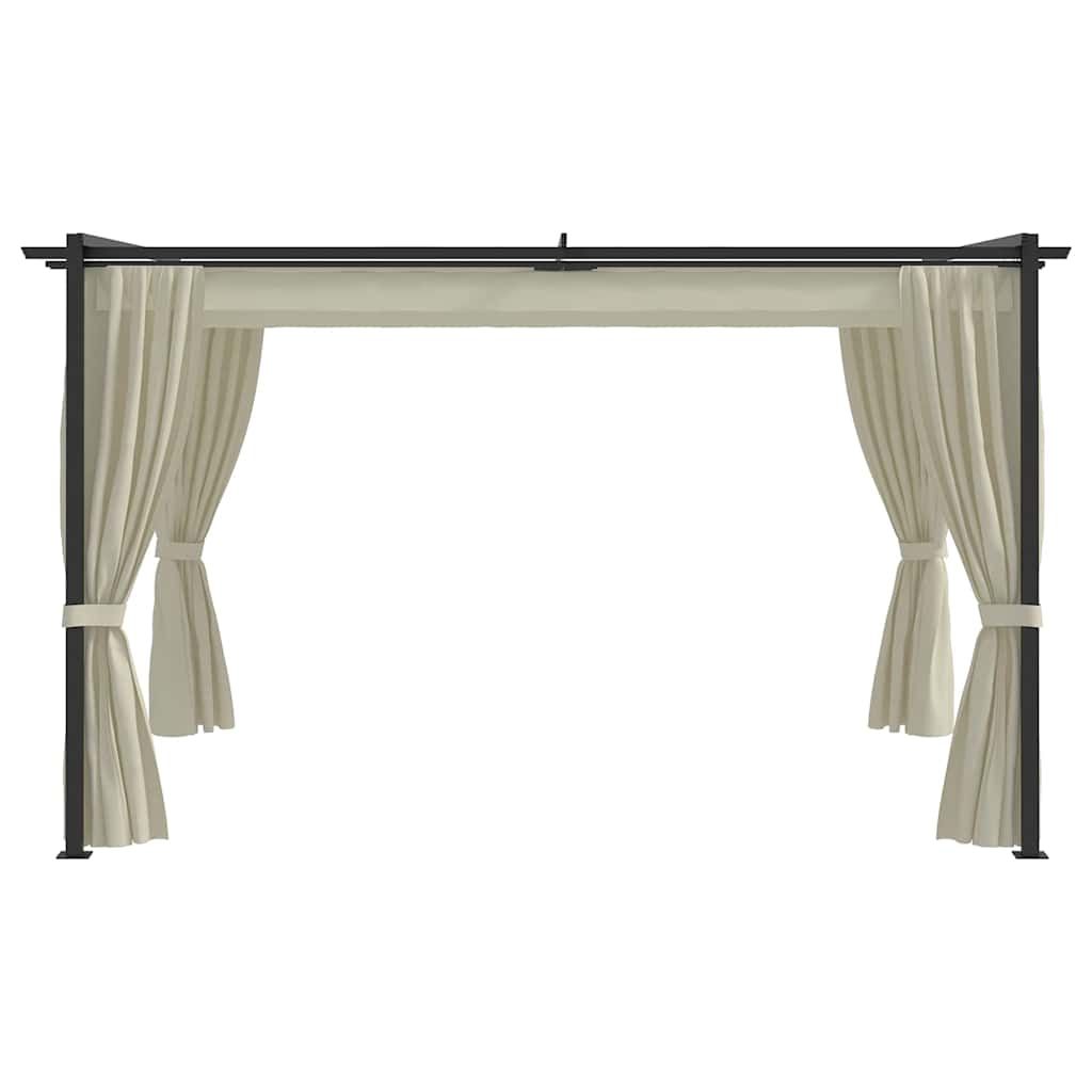 Gazebo 4x3 m Crema vidaXL
