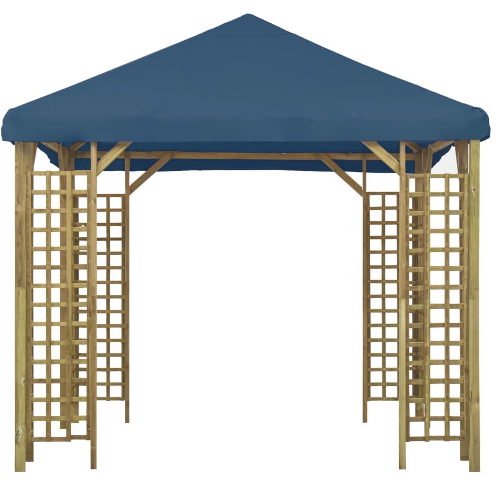 Gazebo 3x3 m Blu vidaXL