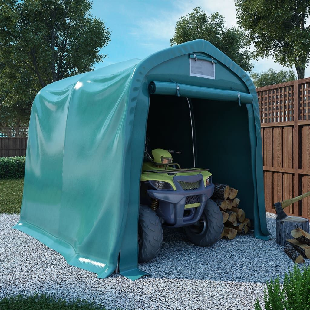 Tenda Garage in PVC 1,6x2,4 m Verde vidaXL