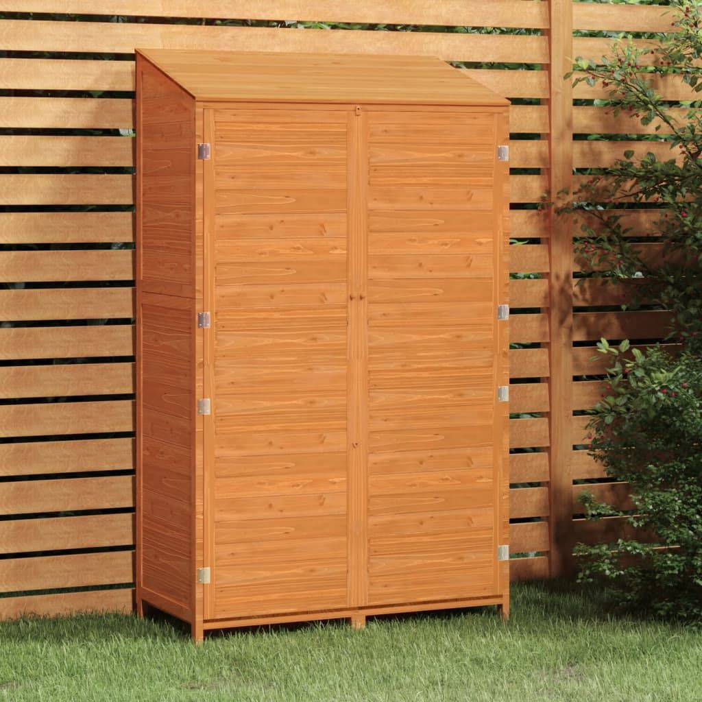 Capanno da Giardino Marrone 102x52x174,5cm Legno Massello Abete vidaXL
