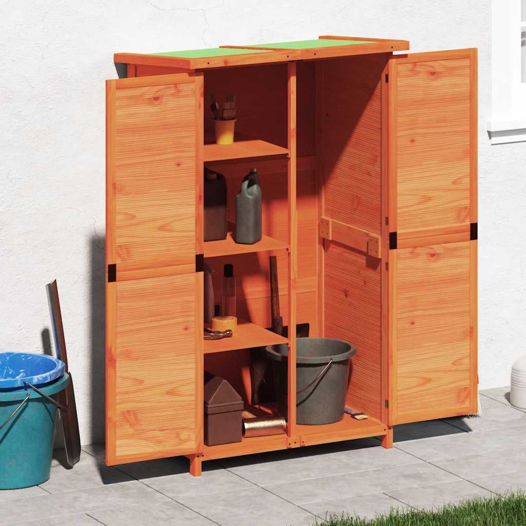 Rimessa da Giardino Marrone 83x57x140 cm Legno Massello di Pino vidaXL