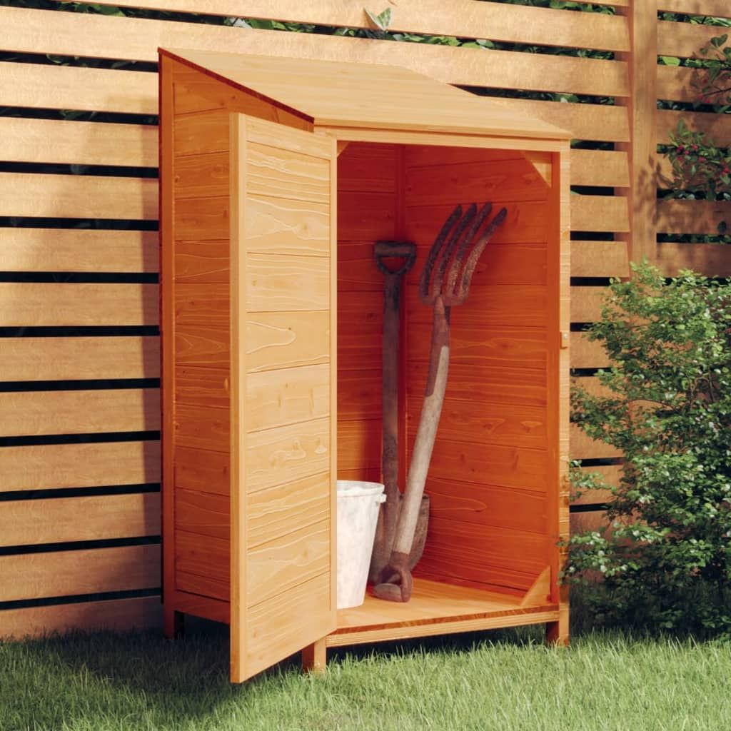 Capanno da Giardino Marrone 55x52x112cm Legno Massello di Abete vidaXL