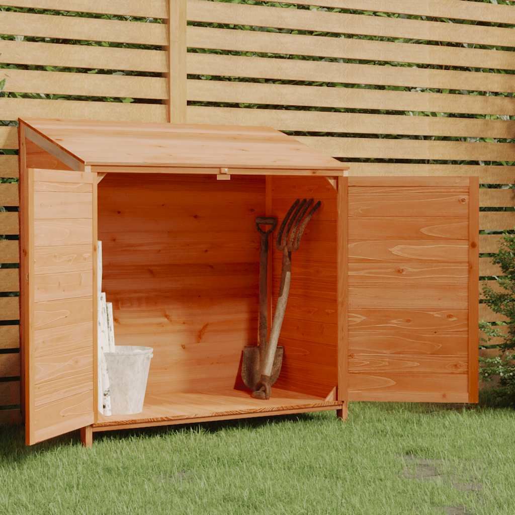 Capanno da Giardino Marrone 102x52x112 cm Legno Massello Abete vidaXL