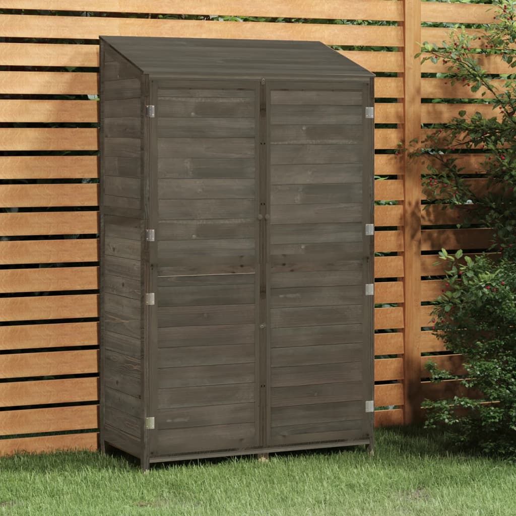 Capanno Giardino Antracite 102x52x174,5 cm Legno Massello Abete vidaXL