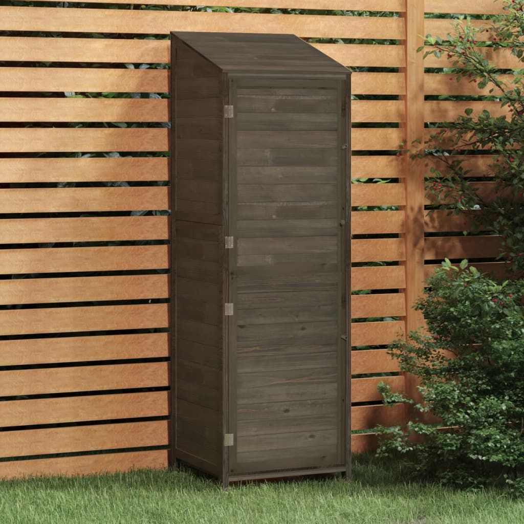 Capanno Giardino Antracite 55x52x174,5 cm Legno Massello Abete vidaXL