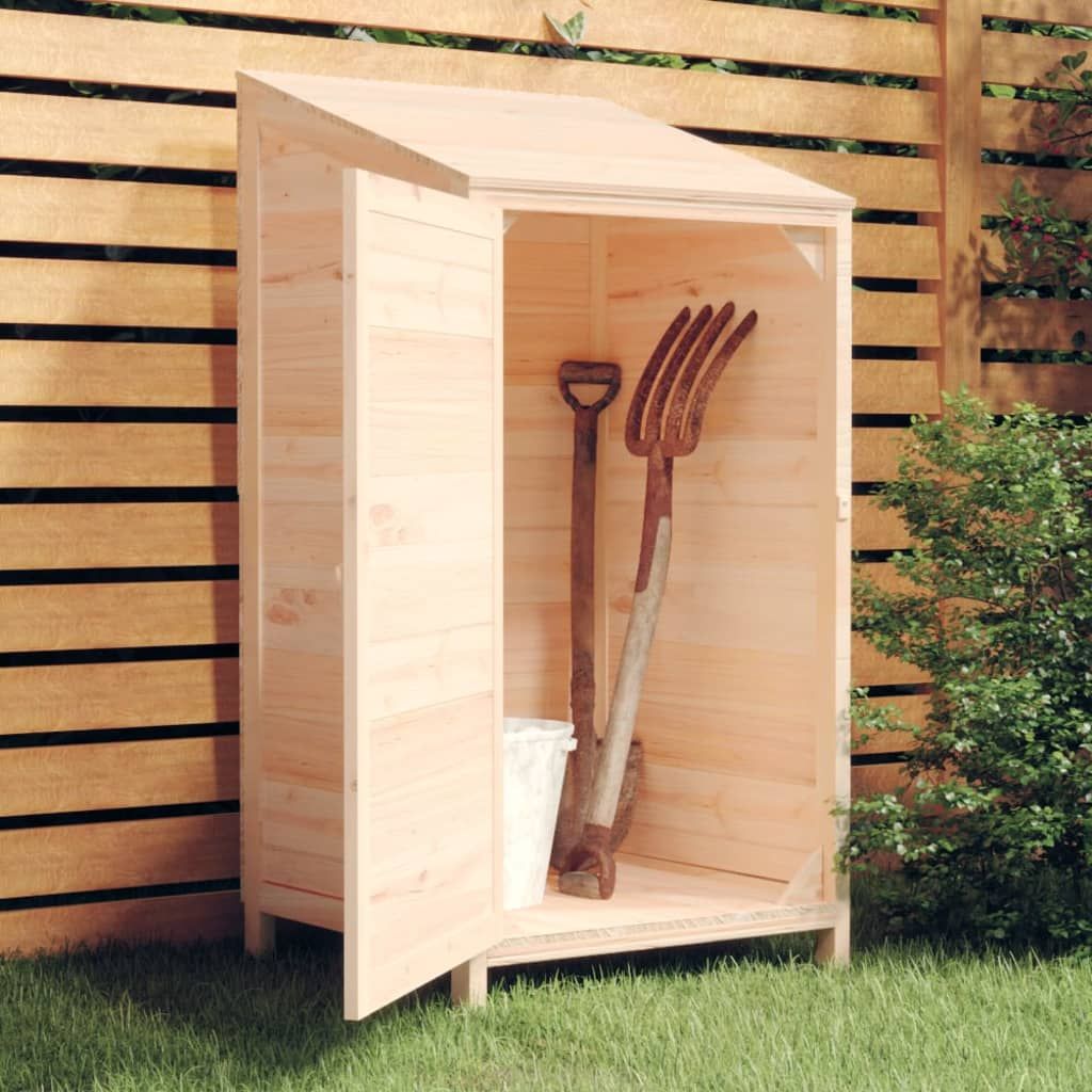 Capanno da Giardino 55x52x112 cm in Legno Massello di Abete vidaXL