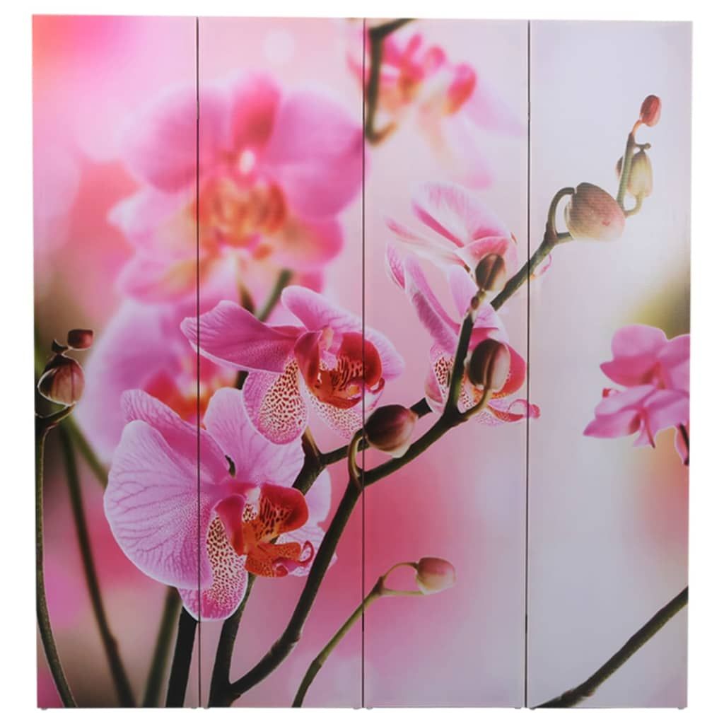 Paravento Pieghevole 160x170cm con Stampa Fiore vidaXL