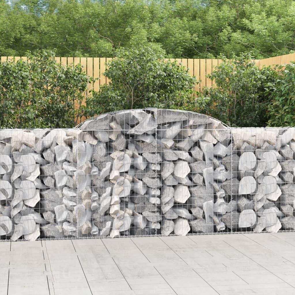 Cesto Gabbione ad Arco 300x50x100/120 cm Ferro Zincato vidaXL