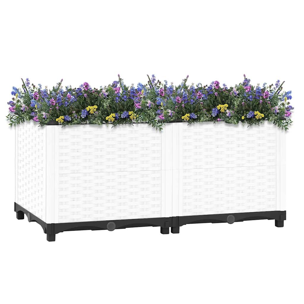 Fioriera Rialzata 80x40x38 cm in Polipropilene vidaXL