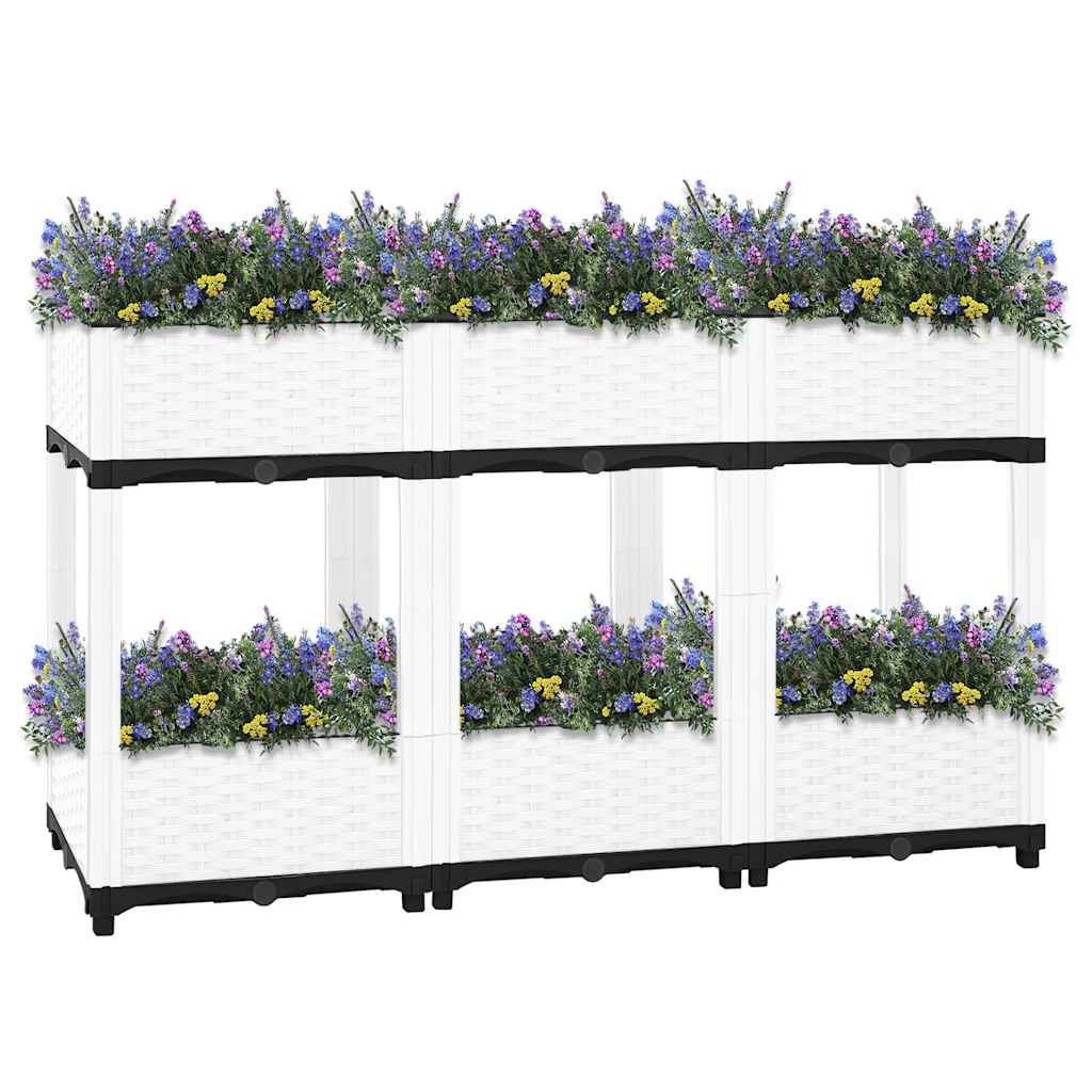 Fioriera Rialzata 120x40x71 cm in Polipropilene vidaXL