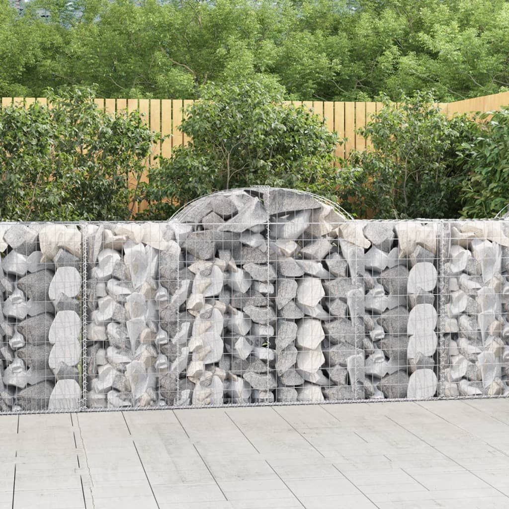 Cesto Gabbione ad Arco 200x50x100/120 cm Ferro Zincato vidaXL