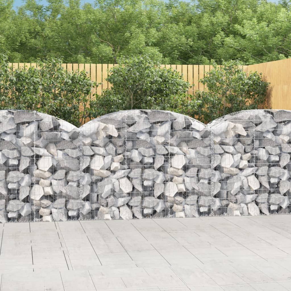 Cesto Gabbione ad Arco 150x50x100/120 cm Ferro Zincato vidaXL