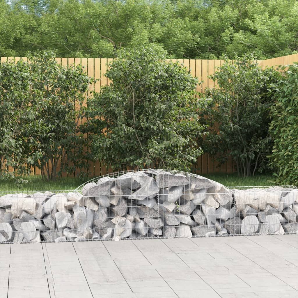 Cesto Gabbione ad Arco 300x50x40/60 cm Ferro Zincato vidaXL
