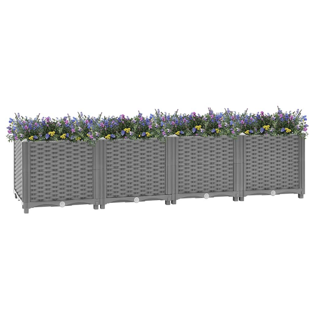 Fioriera Rialzata 160x40x38 cm in Polipropilene vidaXL
