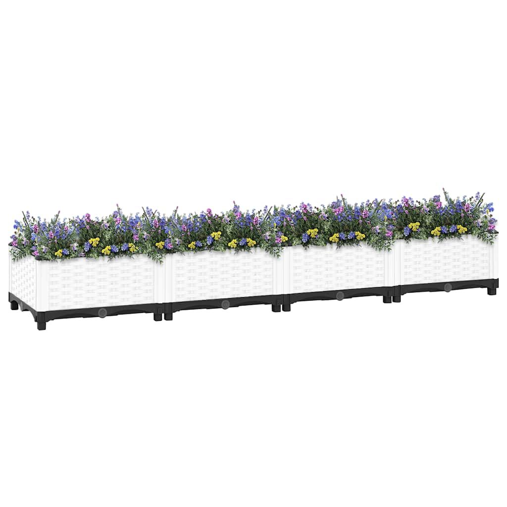 Fioriera Rialzata 160x40x23 cm in Polipropilene vidaXL