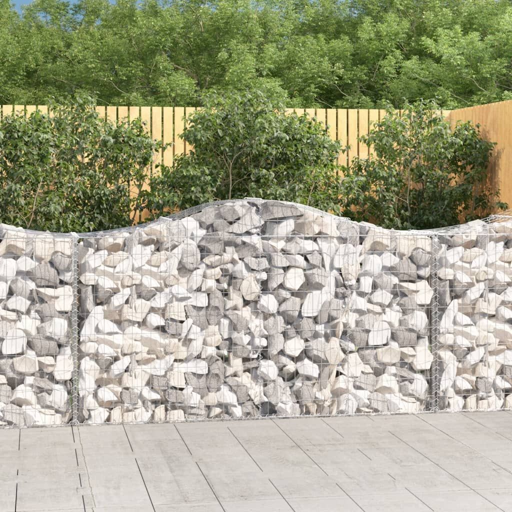 Cesto Gabbione ad Arco 200x50x100/120 cm Ferro Zincato vidaXL