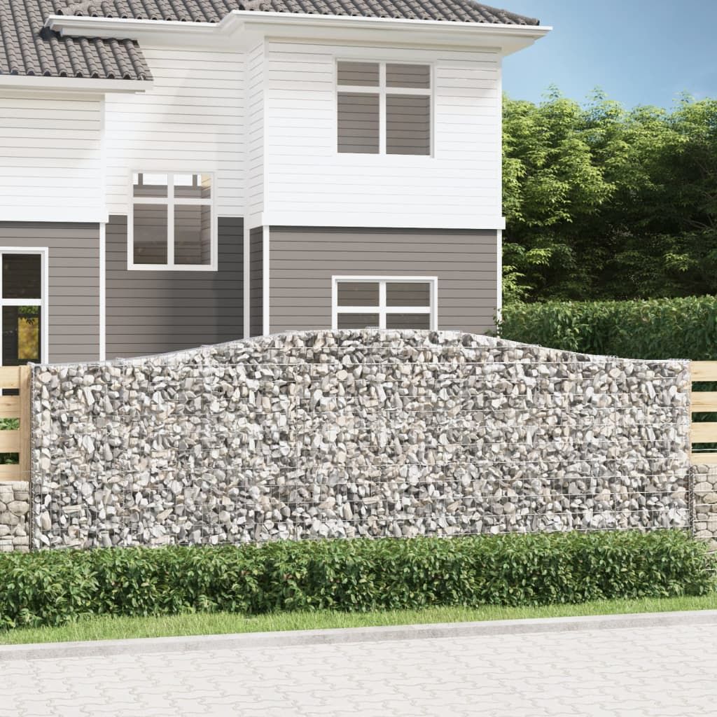 Cesto Gabbione ad Arco 400x30x140/160 cm Ferro Zincato vidaXL