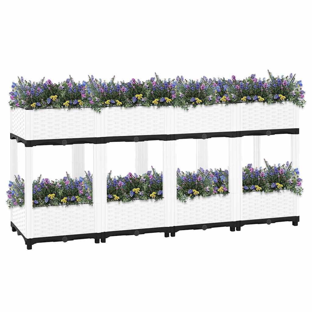 Fioriera Rialzata 160x40x71 cm in Polipropilene vidaXL
